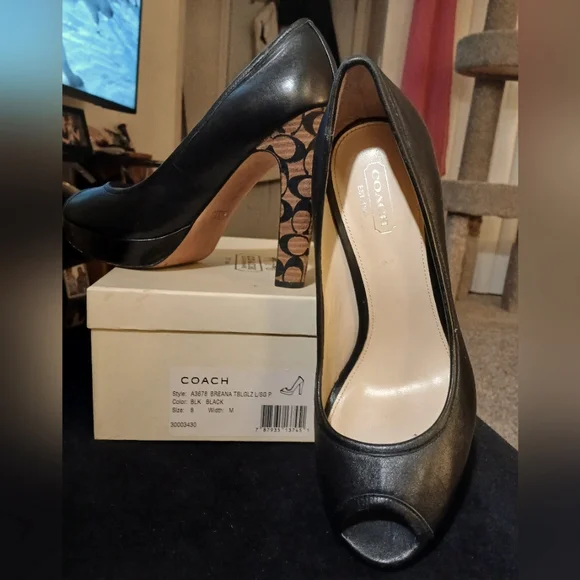 Authentic Coach Breana Open-Toe Pumps - Picture 1 of 6
